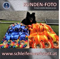Hundeschule Ready to Run_Siegerschleifen_Karin&#039;s Schleifen-Werkstatt